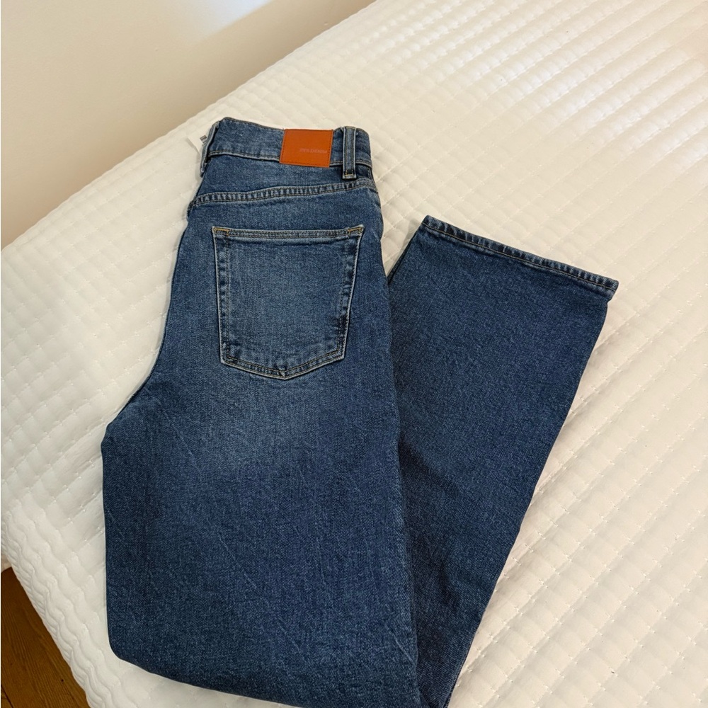 Zara Women's Blue Straight Leg Jeans